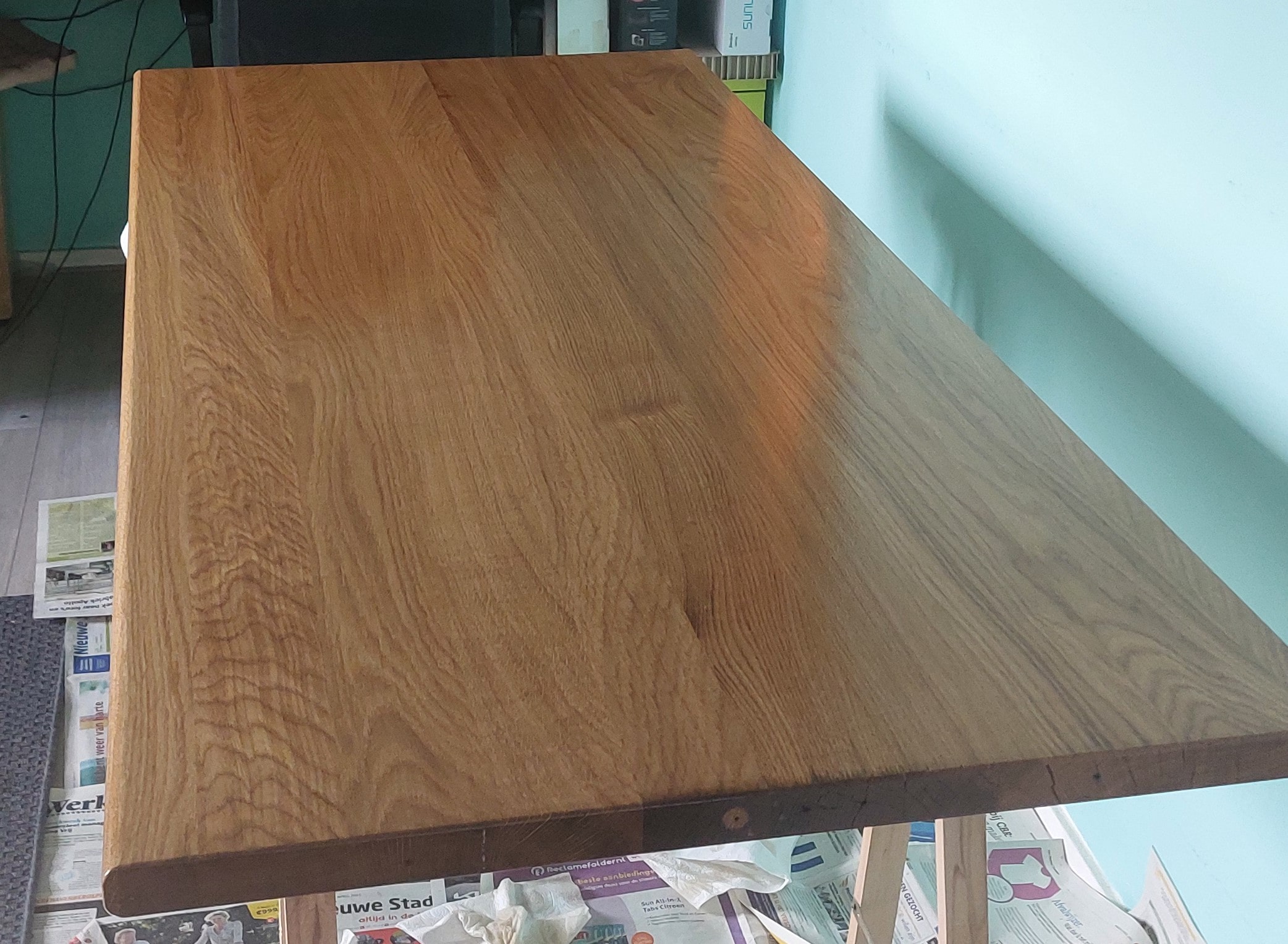bureau en wandplanken